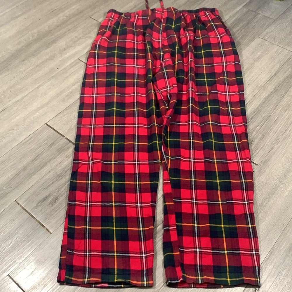 Polo Ralph Lauren Red Plaid‎ Flannel Pull-On Drawstring Waist PJ Bottoms XL Tall